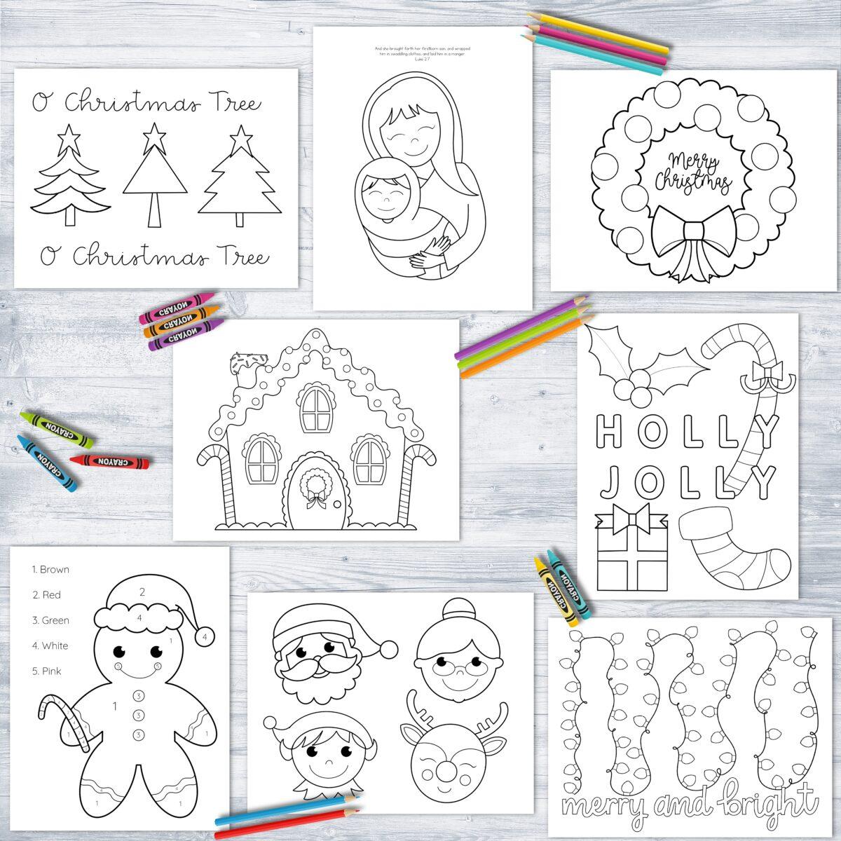 December 2021 Coloring Pages - Come Follow Me FHE