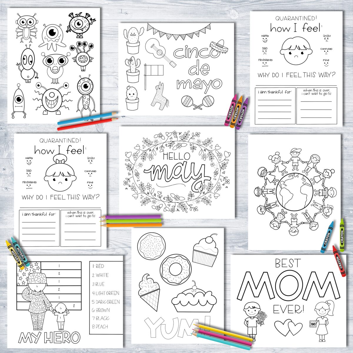 May 2020 Coloring Pages - Come Follow Me FHE